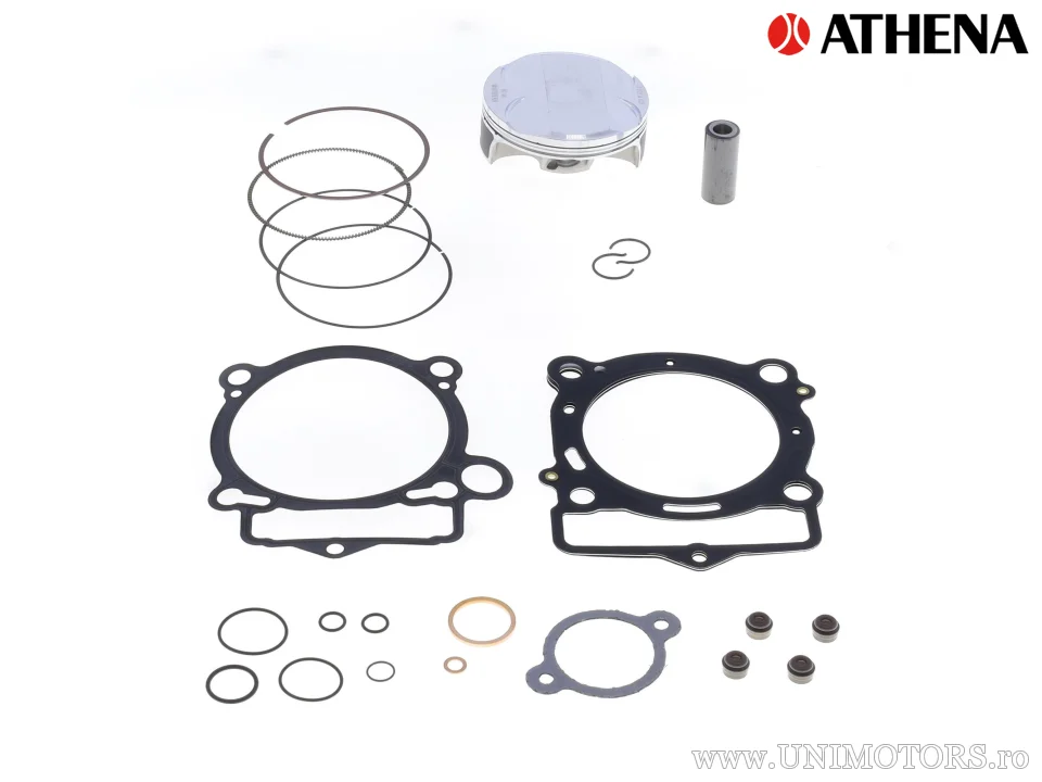Kit piston complet: Piston forjat 4 timpi Ø 87,96 mm + set garnituri chiulasă - Athena