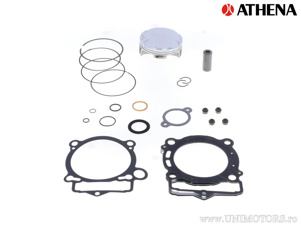 Kit piston complet: piston forjat 4 timpi Ø 87,97 mm + kit garnituri superioare - Athena