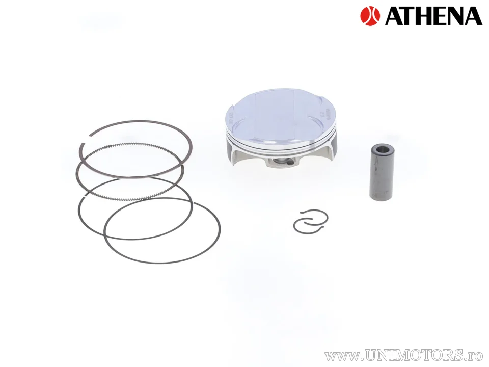Kit piston complet: piston forjat 4 timpi Ø 87,97 mm + kit garnituri superioare - Athena