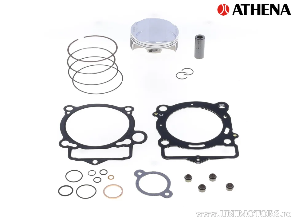 Kit piston complet: piston forjat 4 timpi Ø 87,97 mm + set garnituri chiulasă - Athena