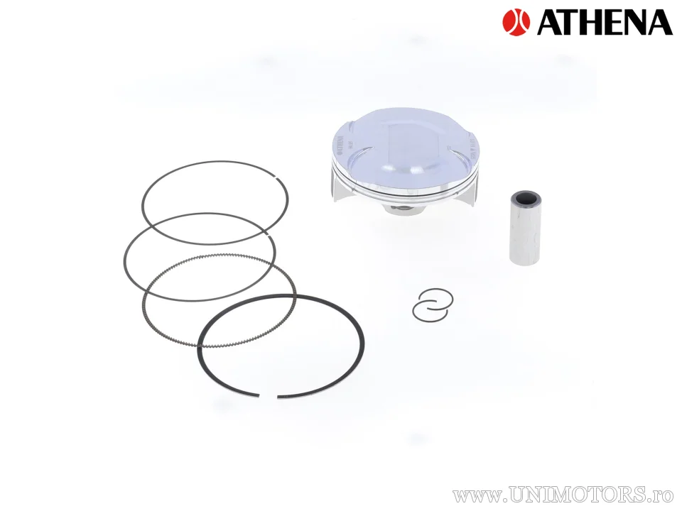 Kit piston complet: Piston forjat 4 timpi Ø 94,95 mm + set garnituri chiulasă - Athena