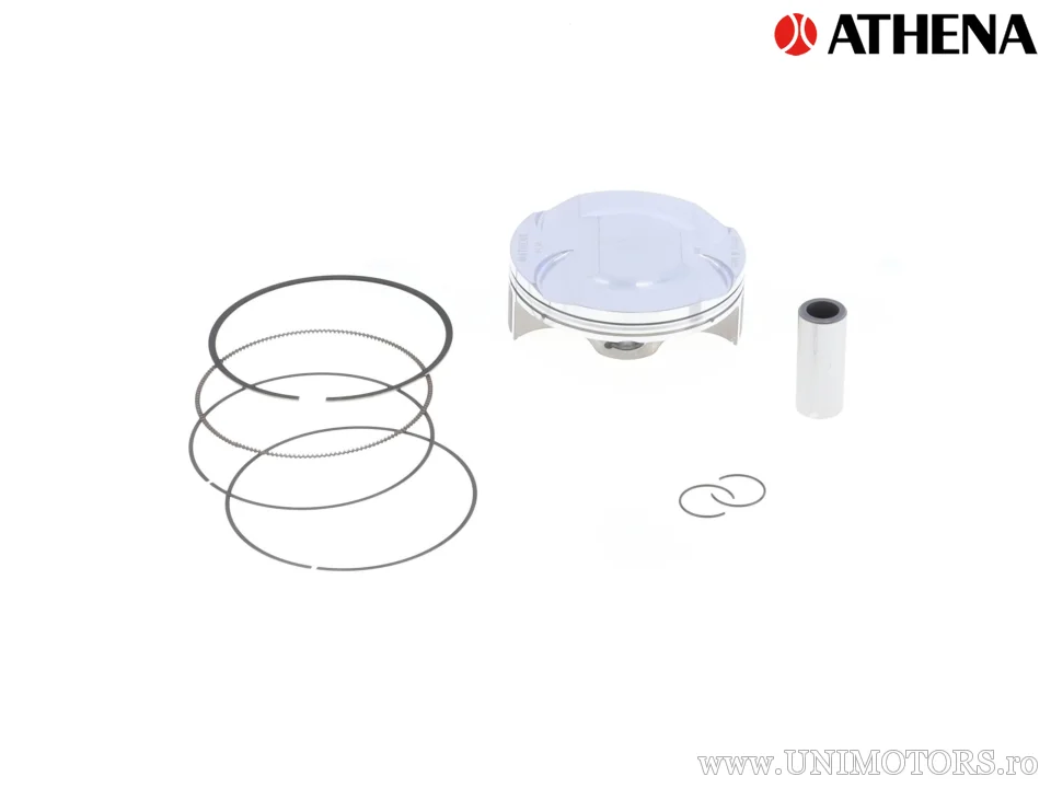 Kit piston complet: piston forjat 4 timpi Ø 94,96 mm + set garnituri superioare - Athena