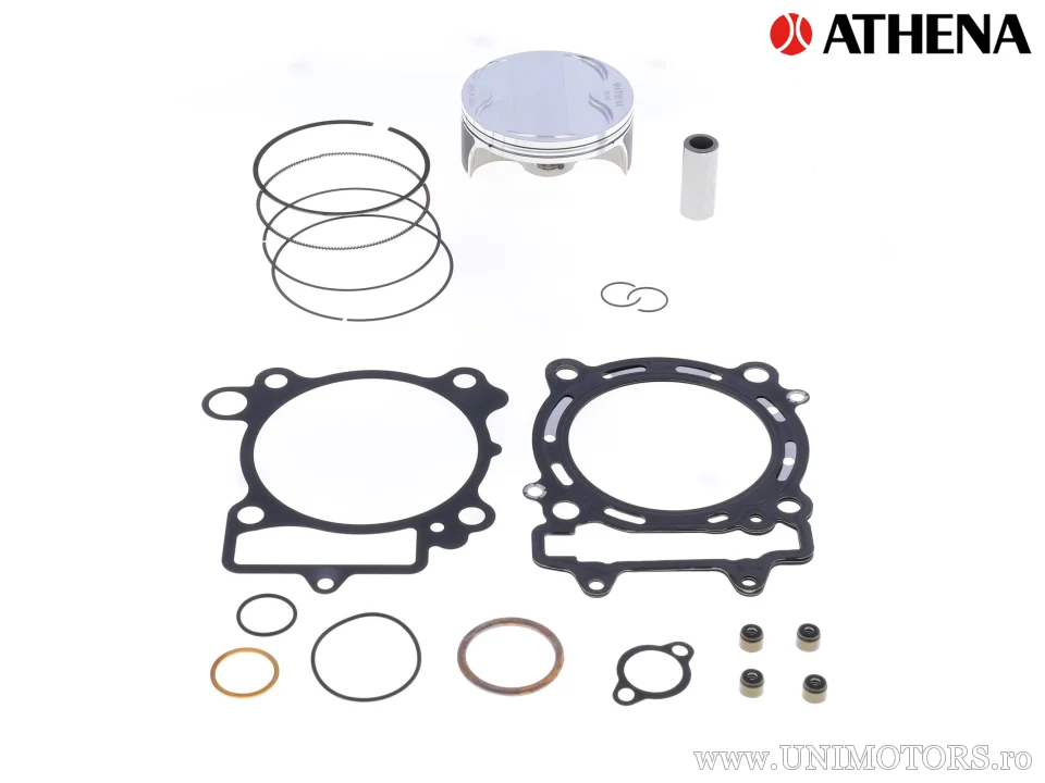 Kit piston complet: piston forjat 4 timpi Ø 95,95 mm + set garnituri chiulasă - Athena