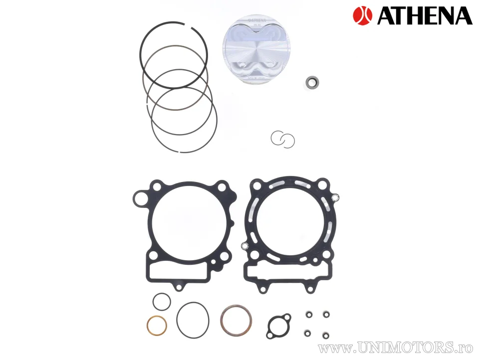 Kit piston complet: piston forjat 4 timpi Ø 95,95 mm + set garnituri chiulasă - Athena