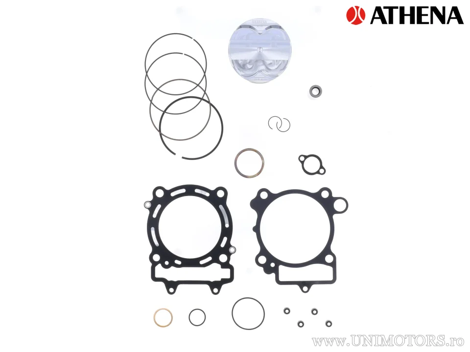 Kit piston complet: Piston forjat 4 timpi Ø 95,95 mm + set garnituri chiulasă - Athena