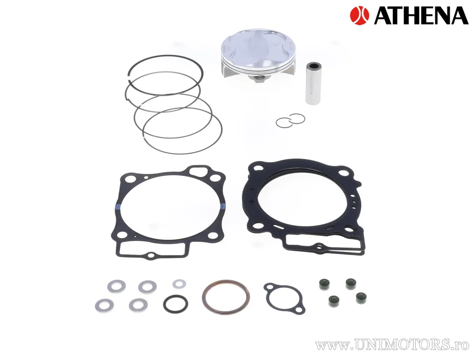 Kit piston complet: Piston forjat 4 timpi Ø 95,95 mm + set garnituri chiulasă - Athena