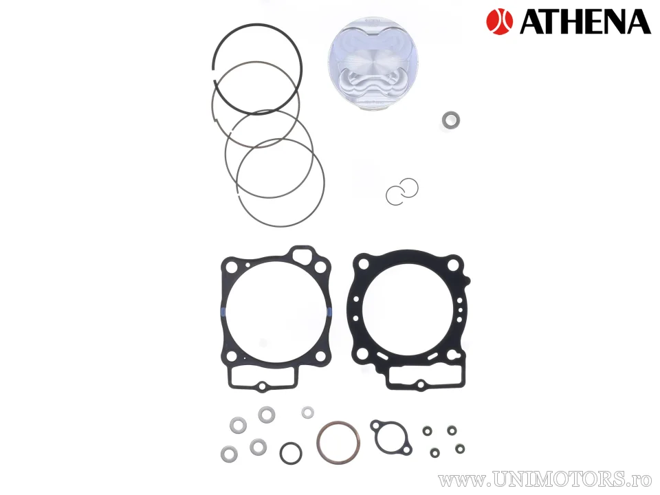 Kit piston complet: Piston forjat 4 timpi Ø 95,95 mm + set garnituri chiulasă - Athena