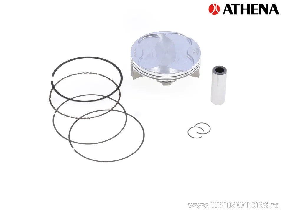 Kit piston complet: Piston forjat 4 timpi Ø 95,95 mm + set garnituri chiulasă - Athena