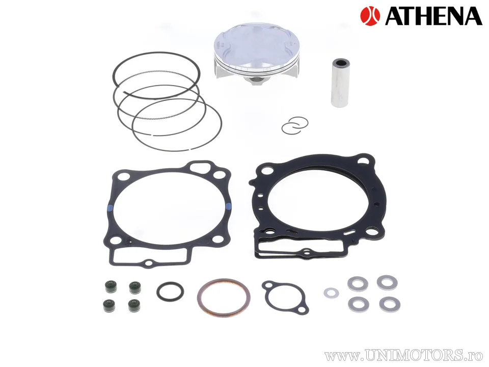 Kit piston complet: piston forjat 4 timpi Ø 95,95 mm + set garnituri chiulasă - Athena