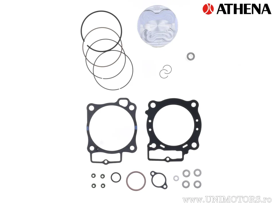Kit piston complet: piston forjat 4 timpi Ø 95,95 mm + set garnituri chiulasă - Athena