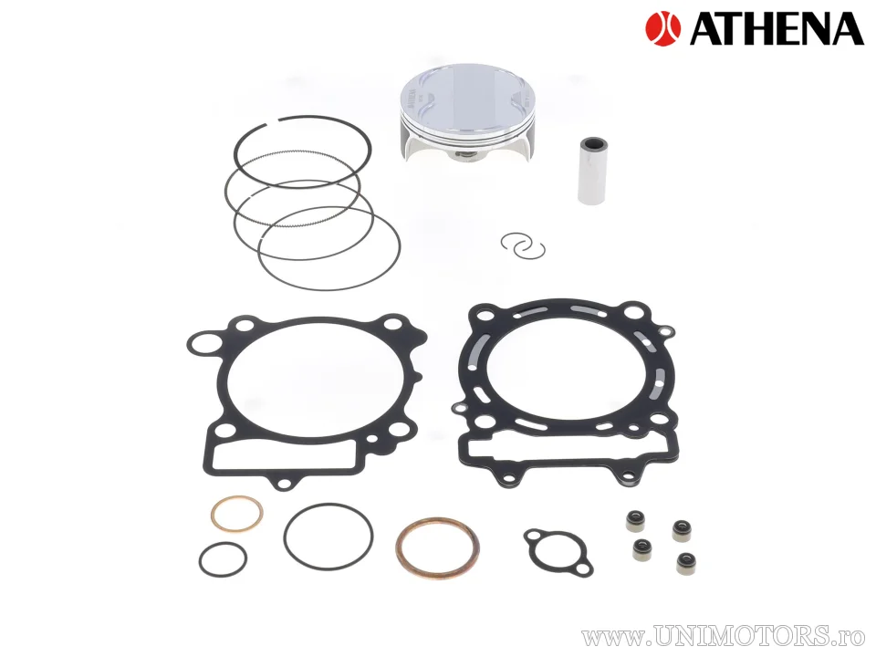 Kit piston complet: piston forjat 4 timpi Ø 95,96 mm + kit garnituri chiulasă - Athena