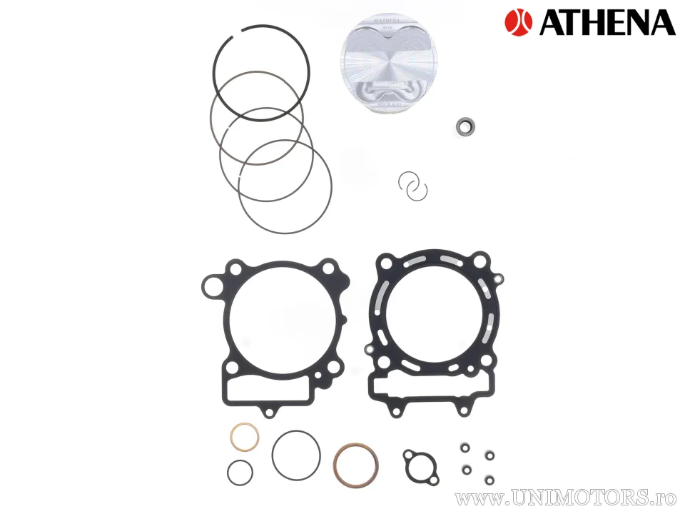 Kit piston complet: piston forjat 4 timpi Ø 95,96 mm + kit garnituri chiulasă - Athena
