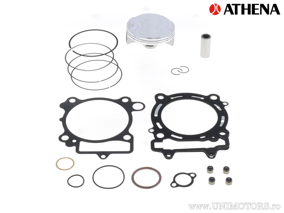 Kit piston complet: piston forjat 4 timpi Ø 95,96 mm + kit garnituri chiulasă - Athena