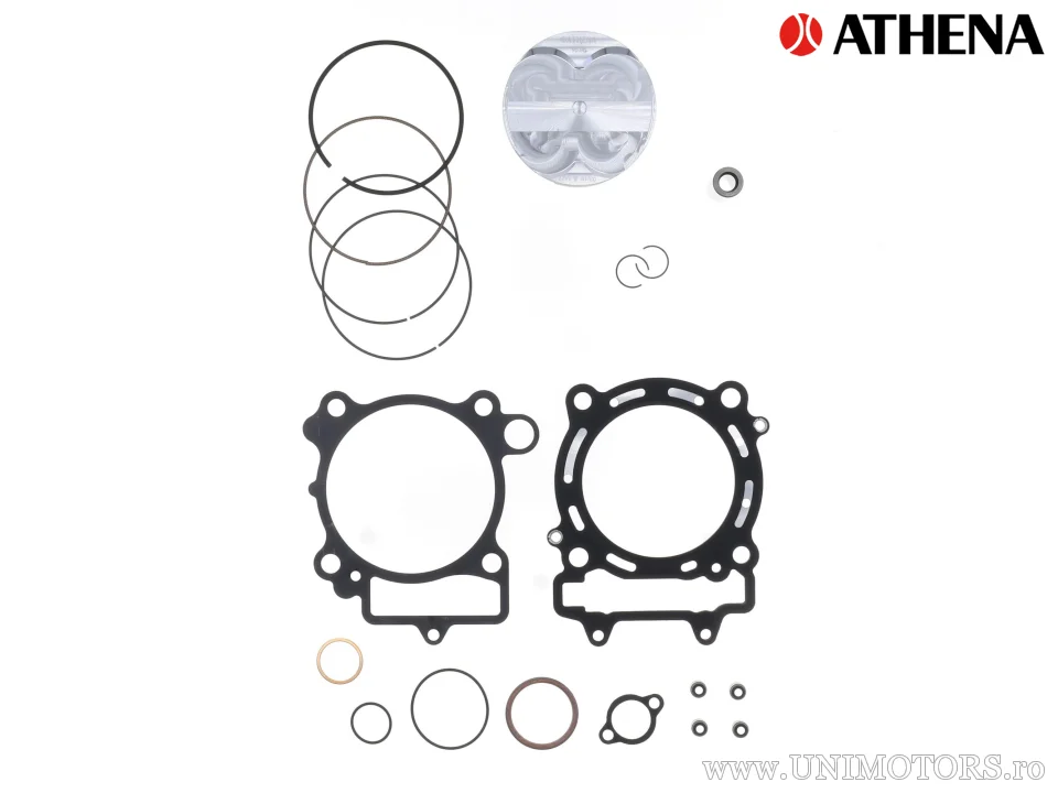 Kit piston complet: piston forjat 4 timpi Ø 95,96 mm + kit garnituri chiulasă - Athena