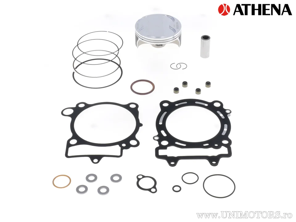 Kit piston complet: piston forjat 4 timpi Ø 95,96 mm + set garnituri chiulasă - Athena