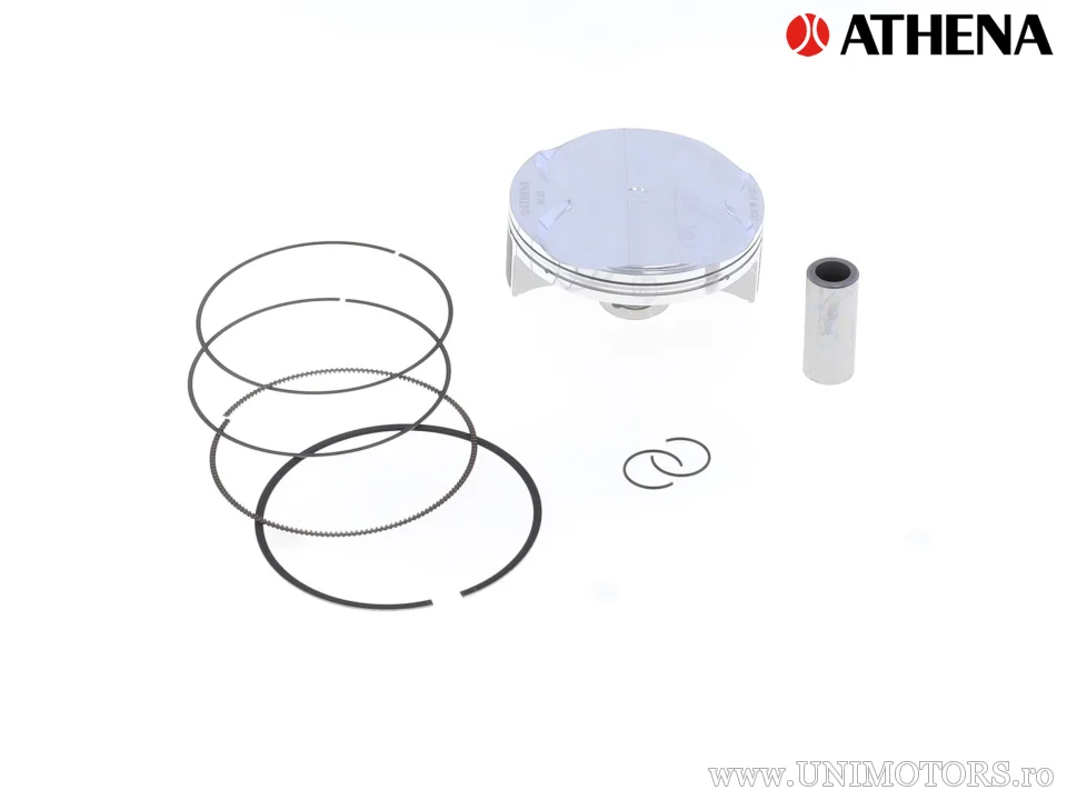 Kit piston complet: piston forjat 4 timpi Ø 95,97 mm + kit garnituri superioare - Athena
