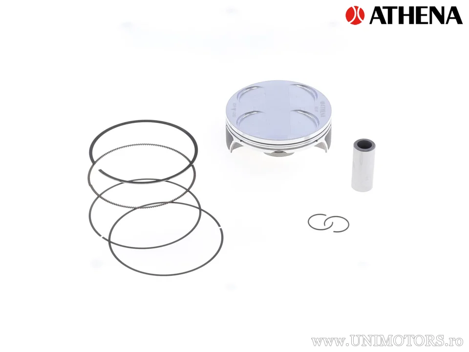 Kit piston complet: Piston forjat 4 timpi Ø 95,97 mm + set garnituri chiulasă - Athena
