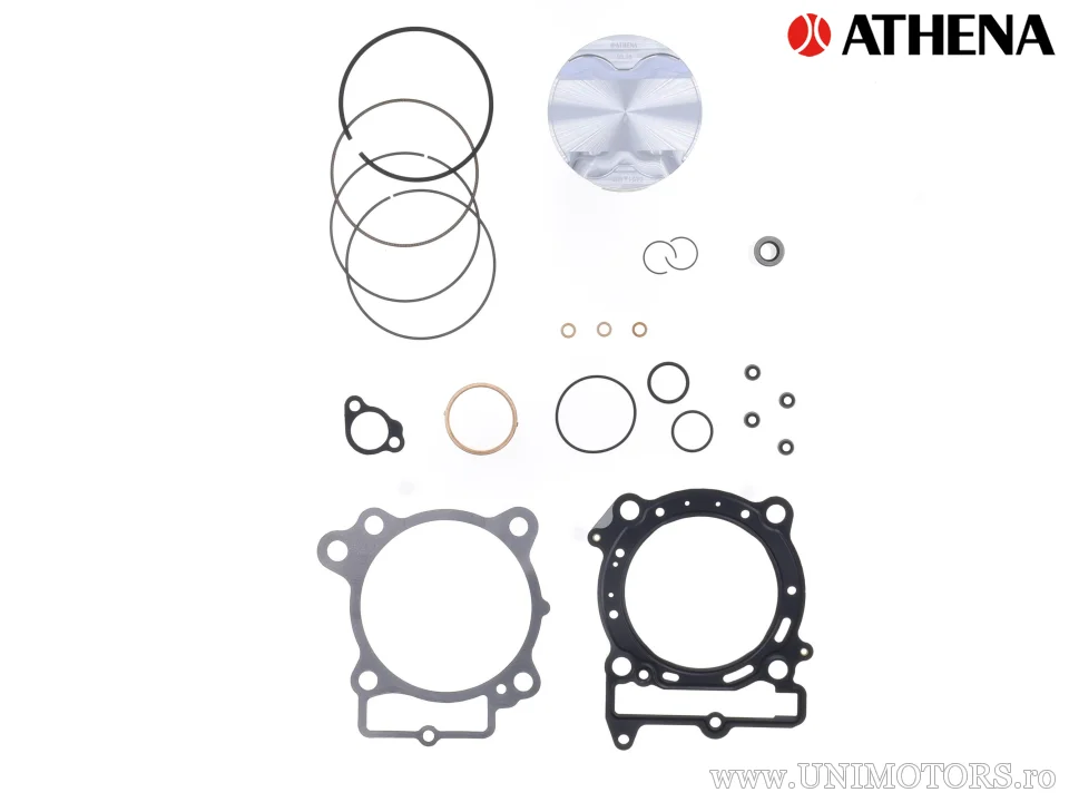 Kit piston complet: piston forjat 4 timpi Ø 95,98 mm + kit garnituri superioare - Athena