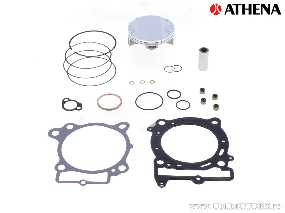 Kit piston complet: Piston forjat 4 timpi Ø 95,99 mm + set garnituri chiulasă - Athena