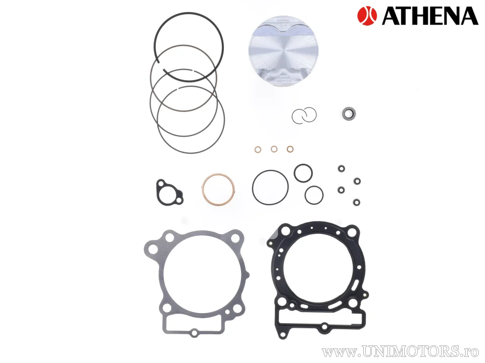 Kit piston complet: Piston forjat 4 timpi Ø 95,99 mm + set garnituri chiulasă - Athena