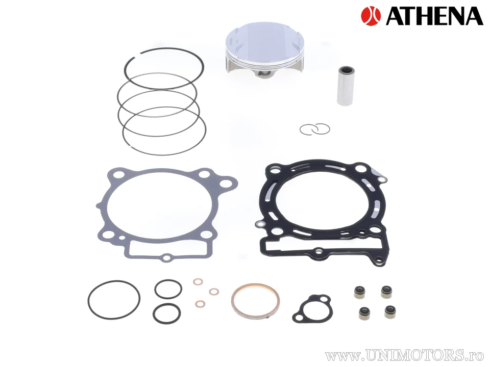 Kit piston complet: piston forjat 4 timpi Ø 95,99 mm + set garnituri chiulasă - Athena