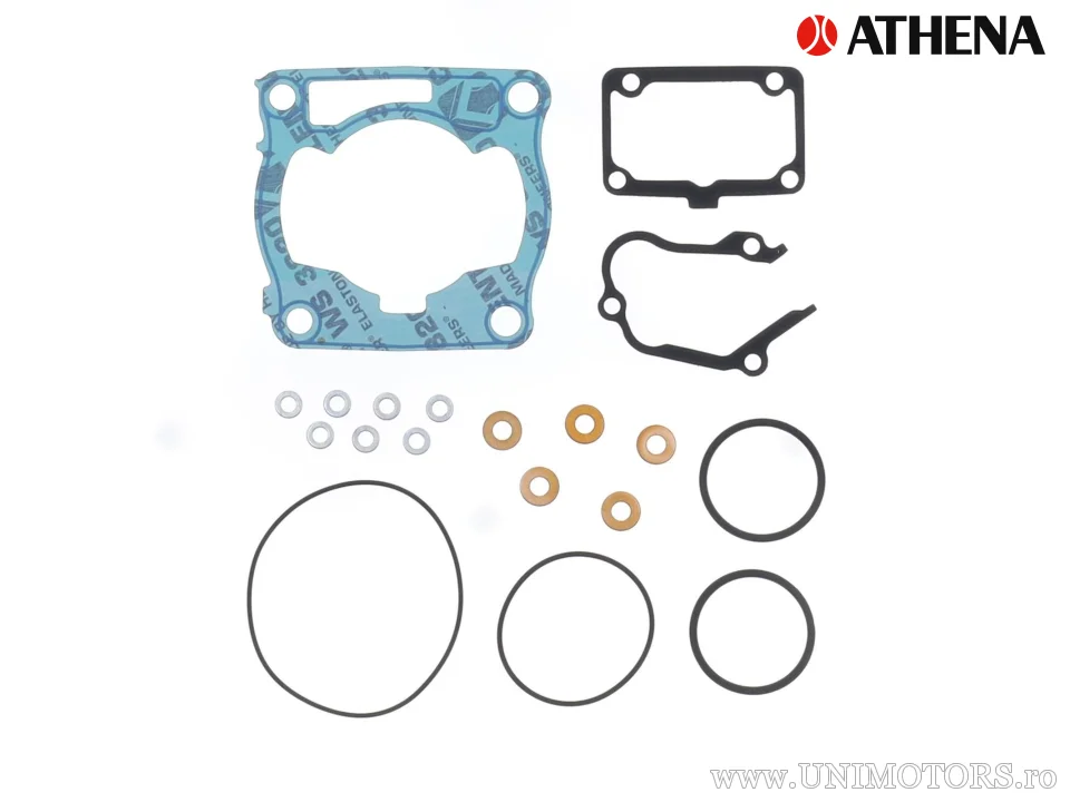 Kit piston complet: piston turnat 2-timpi Ø 43,46 mm + kit garnituri chiulasă - Athena