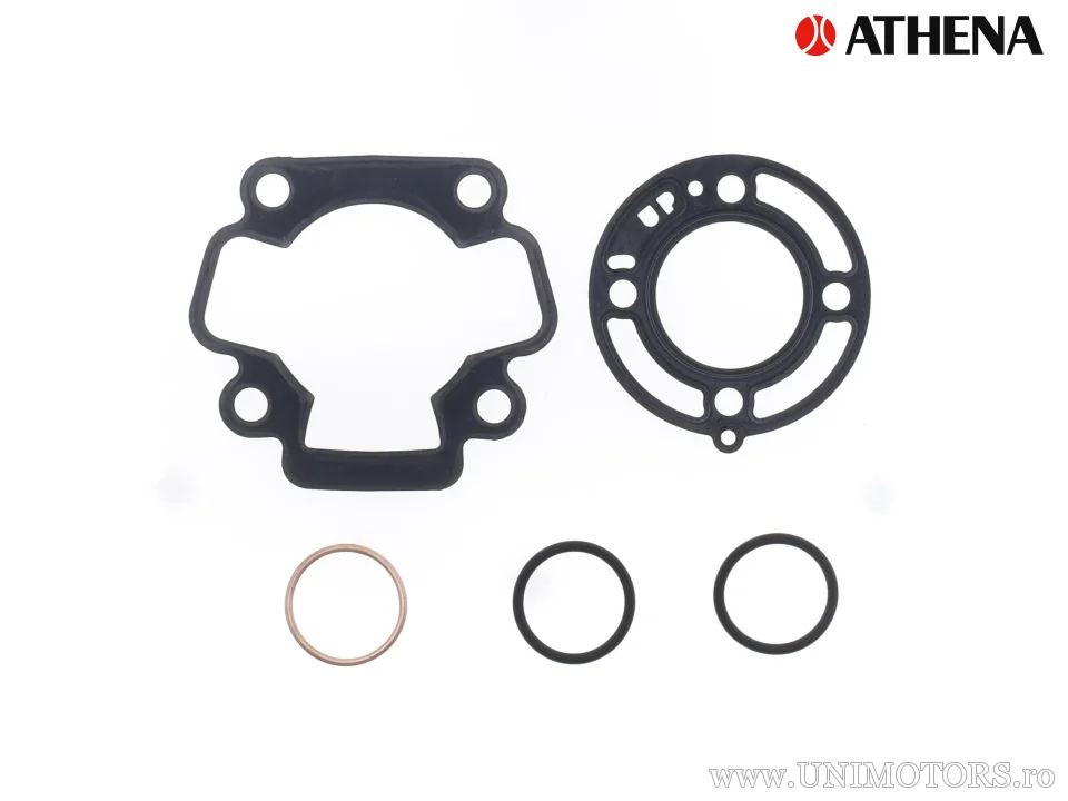 Kit piston complet: piston turnat 2-timpi Ø 44,45 mm + kit garnituri superioare - Athena