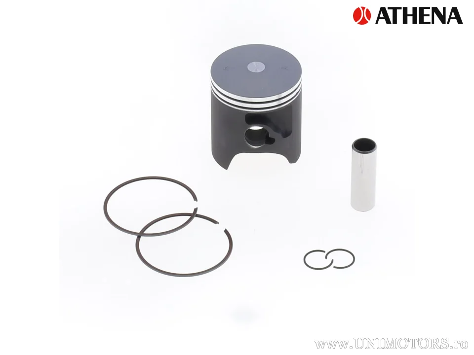 Kit piston complet: piston turnat 2-timpi Ø 44,45 mm + kit garnituri superioare - Athena