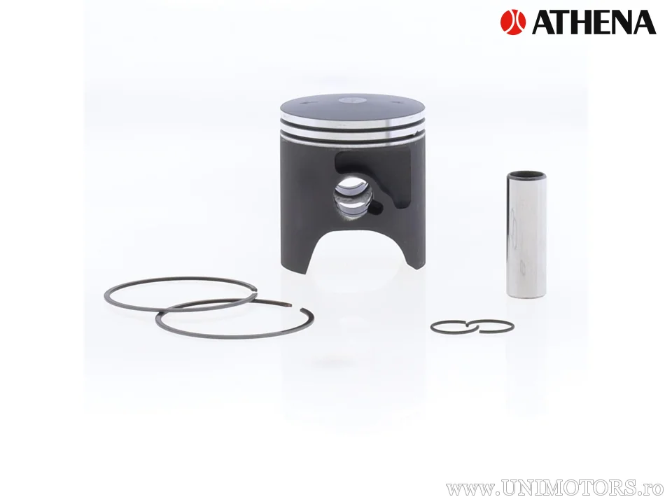 Kit piston complet: piston turnat 2-timpi Ø 44,45 mm + kit garnituri superioare - Athena