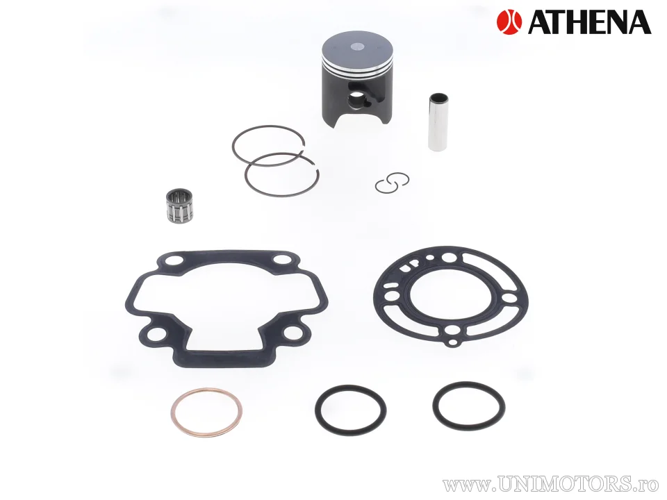 Kit piston complet: piston turnat 2-timpi Ø 44,47 mm + kit garnituri chiulasă - Athena