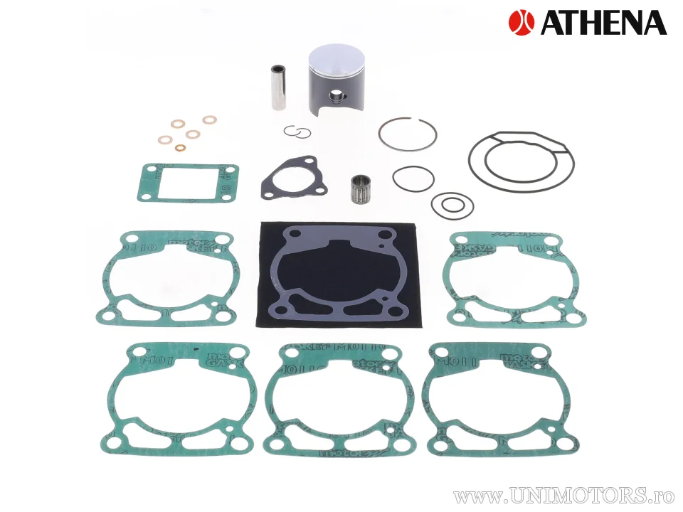 Kit piston complet: piston turnat 2-timpi Ø 44,96 mm + kit garnituri chiulasă - Athena