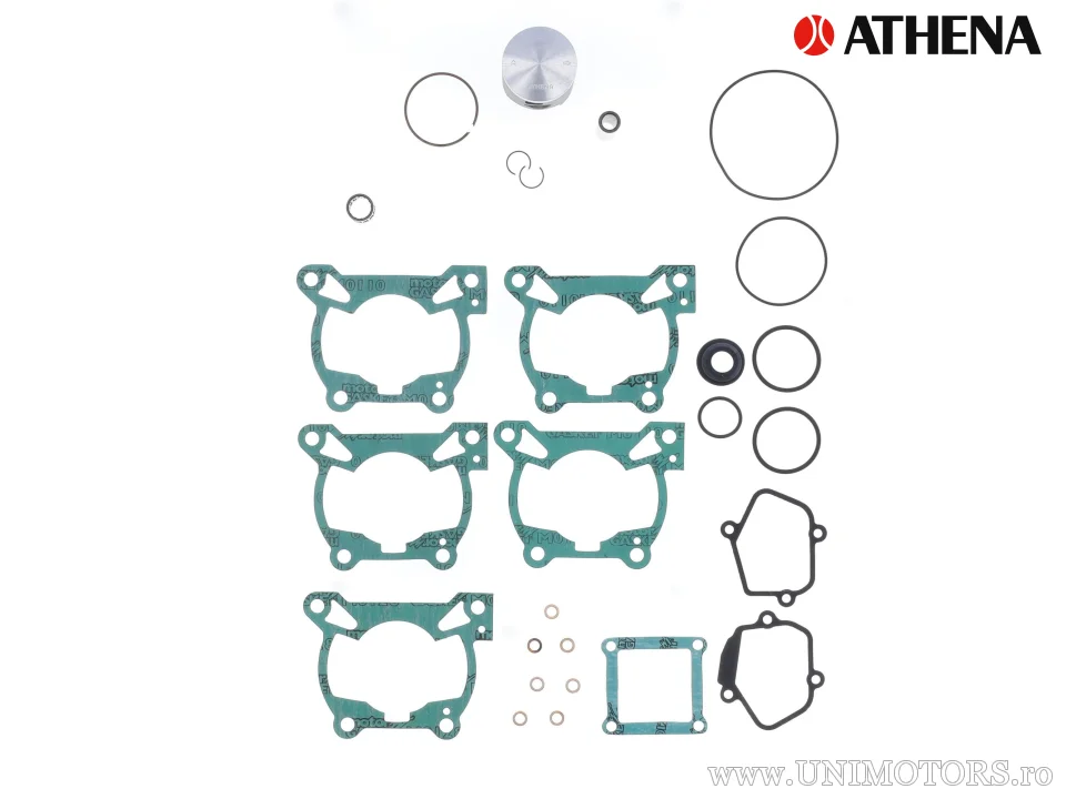 Kit piston complet: piston turnat 2-timpi Ø 46,94 mm + kit garnituri chiulasă - Athena