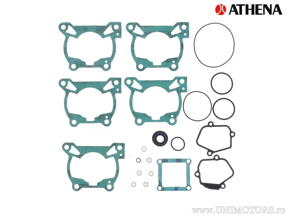 Kit piston complet: piston turnat 2-timpi Ø 46,95 mm + kit garnituri chiulasă - Athena