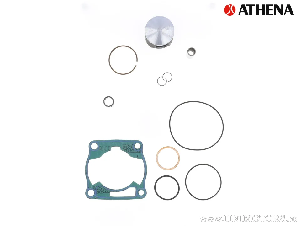 Kit piston complet: piston turnat 2-timpi Ø 47,44 mm + kit garnituri chiulasă - Athena
