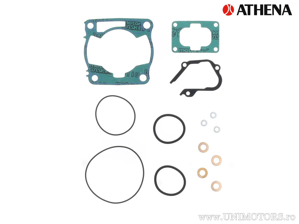 Kit piston complet: piston turnat 2-timpi Ø 47,45 mm + kit garnituri chiulasă - Athena