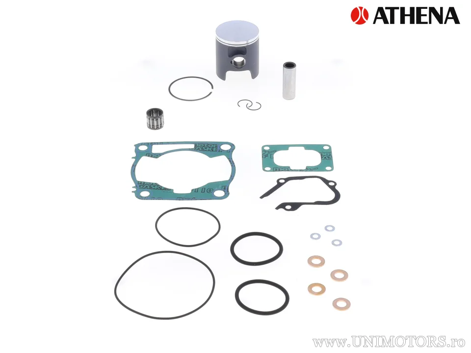 Kit piston complet: piston turnat 2-timpi Ø 47,46 mm + kit garnituri chiulasă - Athena