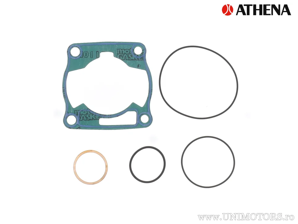 Kit piston complet: piston turnat 2-timpi Ø 47,46 mm + set garnituri chiulasă - Athena