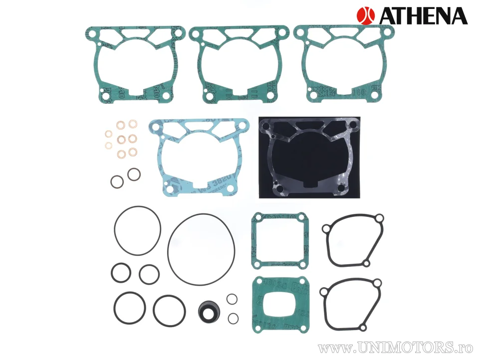 Kit piston complet: piston turnat 2 timpi Ø 53,95 mm + kit garnituri chiulasă - Athena