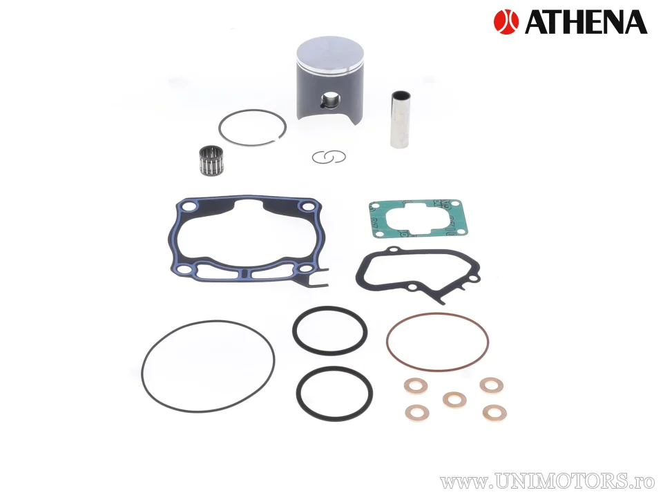 Kit piston complet: piston turnat 2-timpi Ø 53,95 mm + kit garnituri chiulasă - Athena