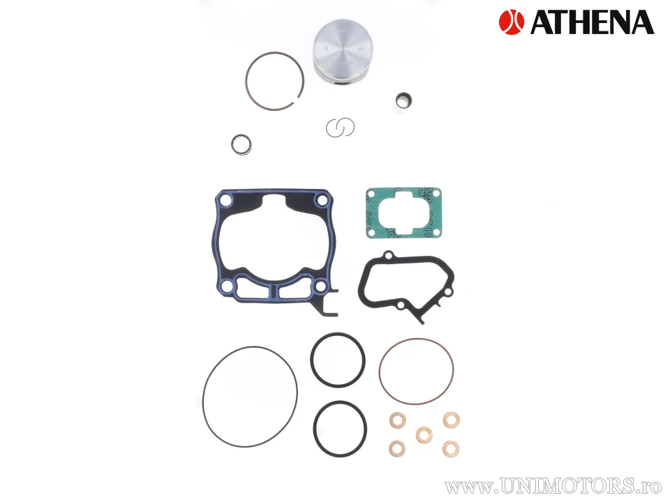 Kit piston complet: piston turnat 2-timpi Ø 53,95 mm + kit garnituri chiulasă - Athena