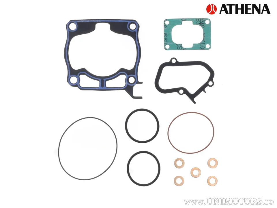 Kit piston complet: piston turnat 2 timpi Ø 53,96 mm + kit garnituri chiulasă - Athena