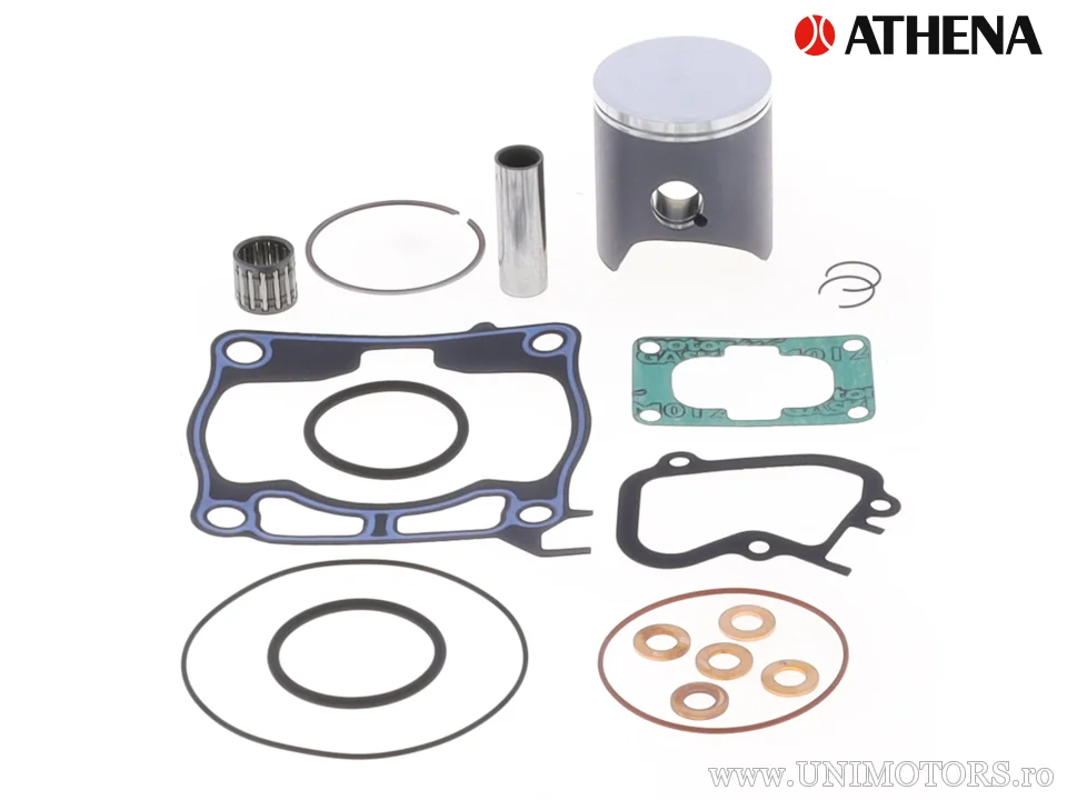 Kit piston complet: piston turnat 2-timpi Ø 53,97 mm + kit garnituri chiulasă - Athena