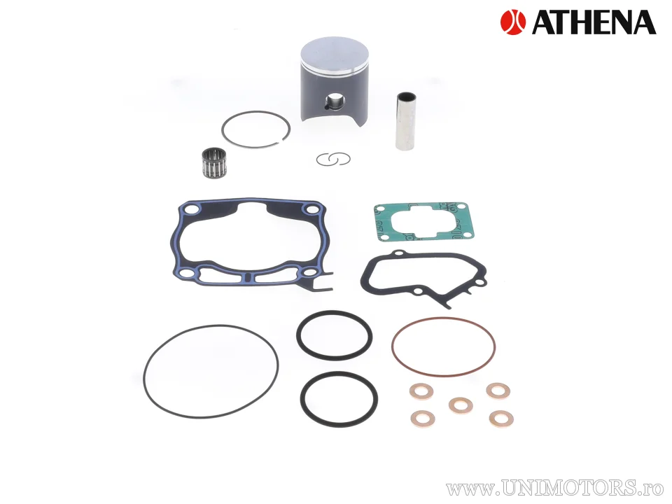 Kit piston complet: piston turnat 2-timpi Ø 53,97 mm + kit garnituri chiulasă - Athena
