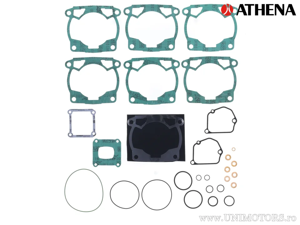 Kit piston complet: piston turnat 2-timpi Ø 66,35 mm + kit garnituri chiulasă - Athena