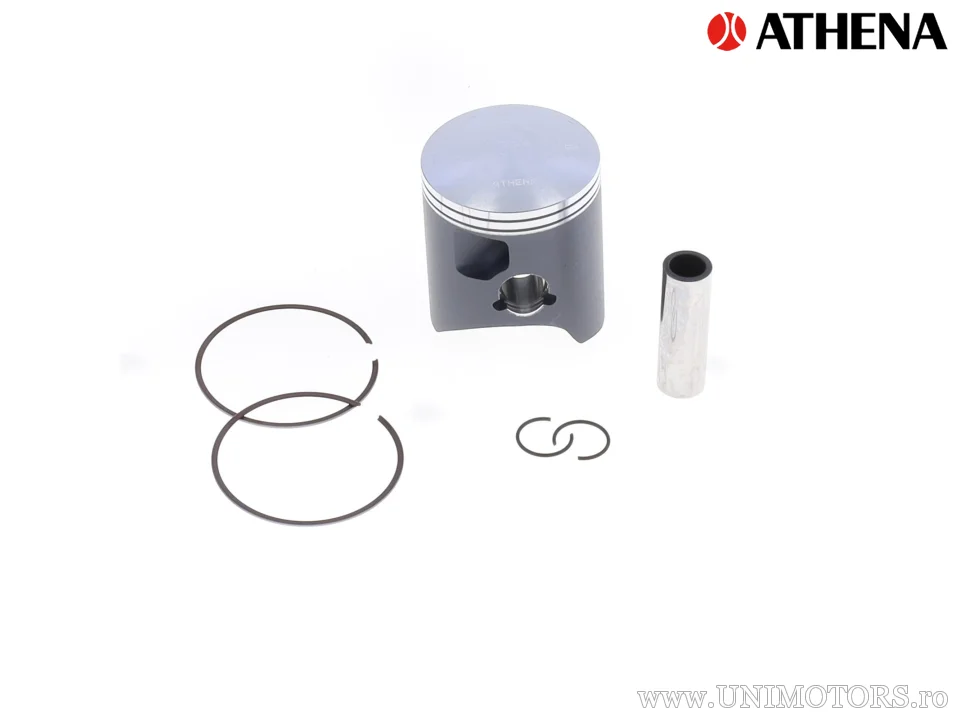 Kit piston complet: piston turnat 2-timpi Ø 66,36 mm + kit garnituri chiulasă - Athena