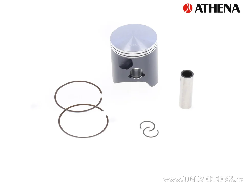 Kit piston complet: piston turnat 2-timpi Ø 66,37 mm + kit garnituri chiulasă - Athena