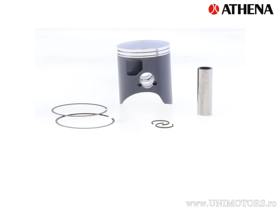 Kit piston complet: piston turnat 2-timpi Ø 66,37 mm + kit garnituri chiulasă - Athena