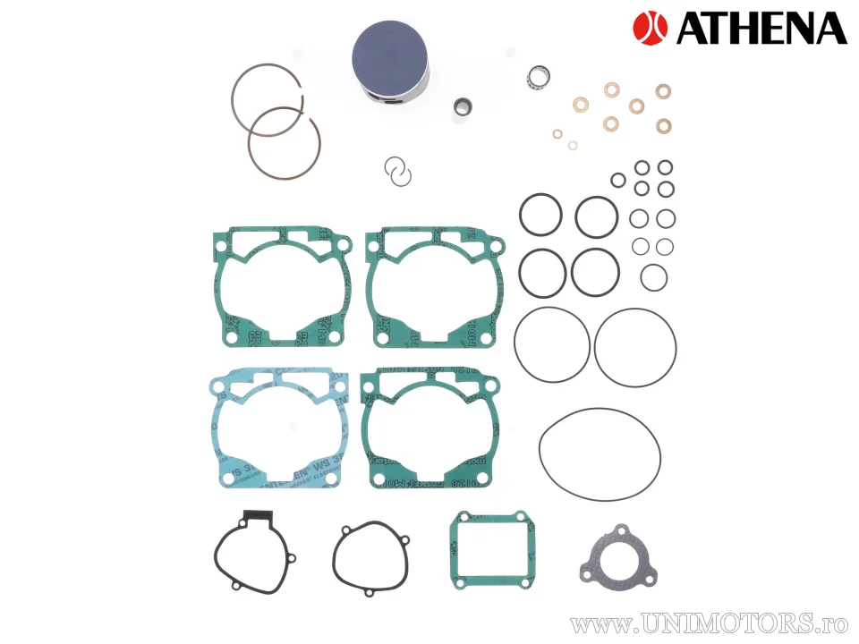 Kit piston complet: piston turnat 2 timpi Ø 71,93 mm + kit garnituri chiulasă - Athena