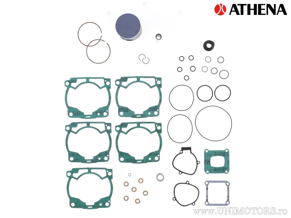 Kit piston complet: piston turnat 2-timpi Ø 71,93 mm + kit garnituri chiulasă - Athena