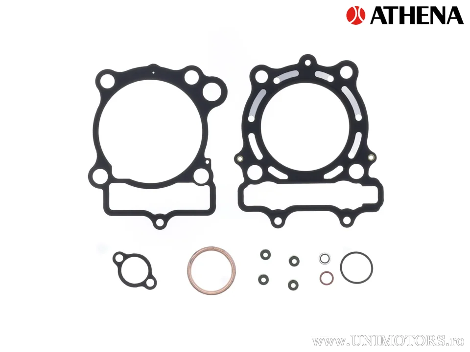 Kit piston superior: piston forjat 4 timpi Ø 76,95 mm + kit garnituri superioare - Athena
